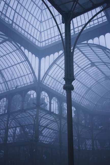 Interior view of a large Victorian-style glasshouse with ornate metal framework and arched glass panels. The structure features tall, decorative columns supporting the glass roof, allowing natural light to fill the space. The glass surfaces are clean and clear, with no visible dust or smudges, highlighting a well-maintained environment suitable for showcasing the importance of surface cleaning and maintenance in historic or commercial buildings. This setting exemplifies the need for professional cleaning to preserve the hygiene and appearance of large glass installations, aligned with services offered by crystalpalacecarpetcleaning.co.uk for deep cleaning and sanitisation. The ambient lighting creates a bright, airy atmosphere, emphasizing the importance of regular cleaning to maintain cleanliness and safety in such spaces.